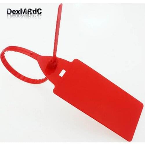20pcs Plastic Seal Cable Tie 450mm long big Tag 55*105mm 450mm long padlock for logistics security Wholesale