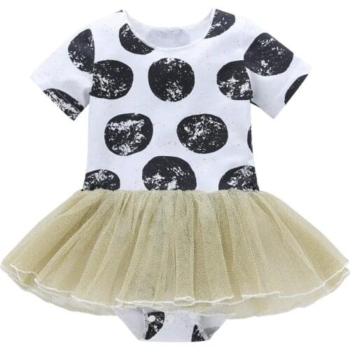 2020 Fashion summer baby girls clothes short sleeve one piece baby girl rompers newborn infant princess jumpsuit baby clothing