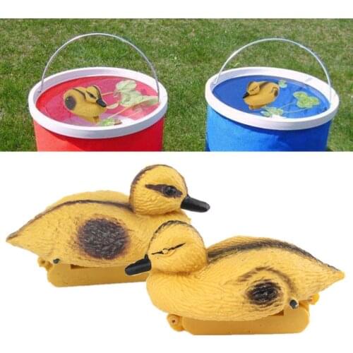 5'inch Vivid Plastic Small Yellow Duck Decoy Floating Duck Hunting Fishing Decoy Yard & Garden Decor