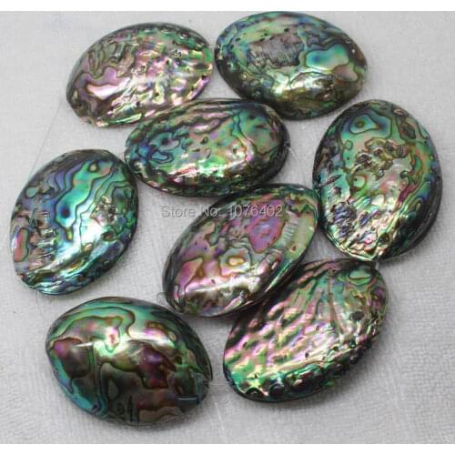 Free shipping! 39x57~45x54mm Natural Complete Colorful Shell Loose Beads 15"