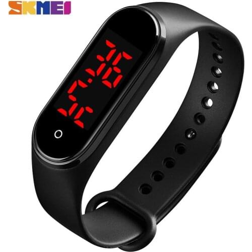 SKMEI Digital Wristband Men Women Body Temperature Measurement Sport Watches Touch Screen Tracker Fashion Rechargeable 1672
