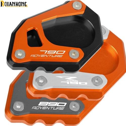 New Motorcycle Accessories CNC Side Stand Enlarge Plate Kickstand Extension For 790Adventure R 790 Adventure S 2019 2020