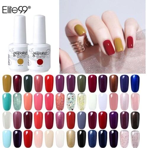 Elite99 15ml UV Gel Lacquer Nail Art Design Manicure UV LED Soak Off DIY Paint Gel Long Lasting Enamel UV Gel Nail Polishes