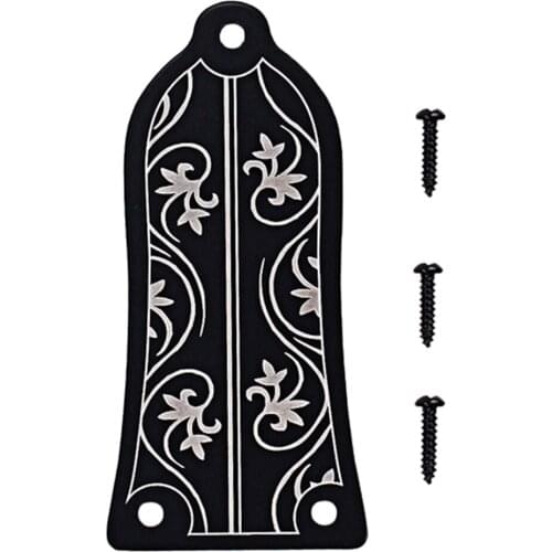 High Quality Alloy 3-holes Flower Pattern Guitar Rod Cover Set for /phone Guitar and Electric Guitar