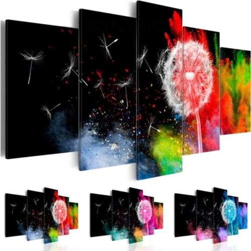 Colorful Dandelion Diamond Painting mosaic diamonds rhinestone 5D Diy Full Square Round Diamant Embroidery beaded 5pcs ZP-2198