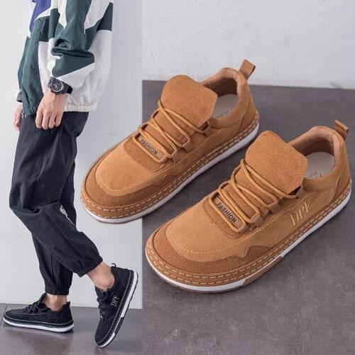 Trendy Shoes Spring And Autumn New Mens Shoes Fashionable And Comfortable Lace-up Casual Running Shoes Flat Bottom All-Match