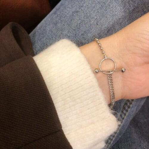 New Chain Asymmetric Men Bracelet Simple Fashion Charm Bracelet