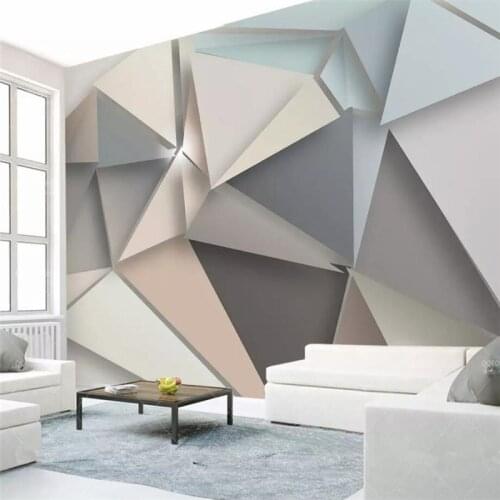 Simple style 3d stereo TV background wall professional production mural, wallpaper wholesale, custom poster photo wall