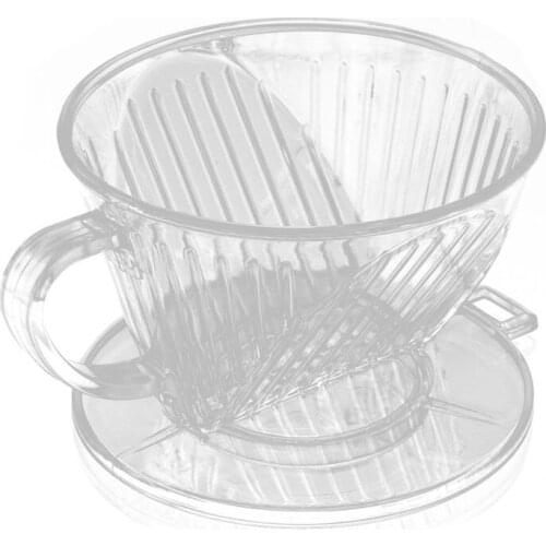Clear Coffee Filter Cup Cone Maker Brewer Holder Plastic Reusable