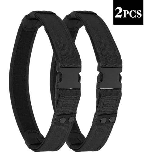 2 PCS Mens Nylon Duty Belt Combat Utility Police Belt Load Bearing Waist Belt with Quick Release Buckle