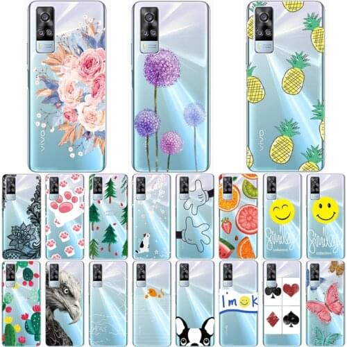 For VIVO Y31 2021 Silicone Bags Clear Soft TPU Phone Case For Vivo Y31 2021 Protector case for Funda Coque