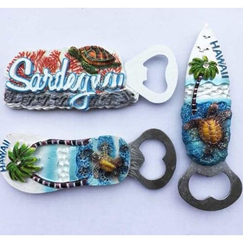 USA Fridge Manget Hawaii Saipan Bali Boracay Phuket Sliper Tourist Souvenirs Refrigerator Magnetic Stickers Home Decoration