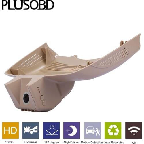 PLUSOBD For Benz S W221 Tachograph Dashcam Video Recorder NT96655 30PFS 170 Degree Motion Detection HD DVR With Aluminium Alloy