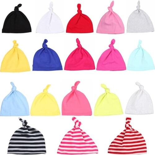 TFSCLOIN Spring Cute Baby Caps Boys Girl Kids Toddler Infant Candy Color Cotton Soft Hats Cap Beanie Winter Sleep Caps