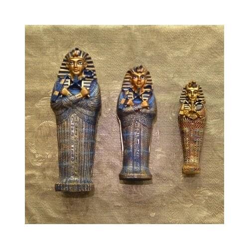 Escape room games decorations Ancient Egyptian pyramid puppet mummy ornaments Pharaoh coffin
