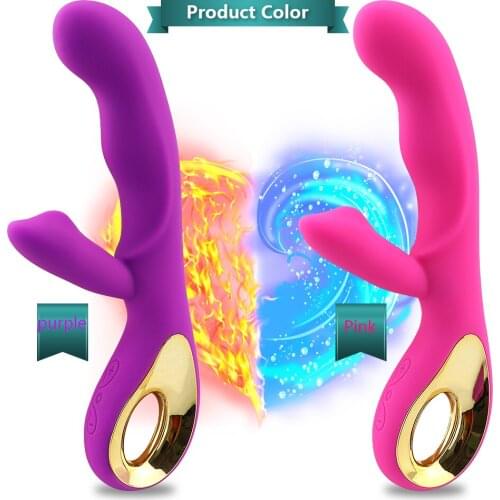G Spot Dildo Rabbit Vibrator for Women Dual Vibration Silicone Waterproof Female Vagina Clitoris Massager sex toys for couples