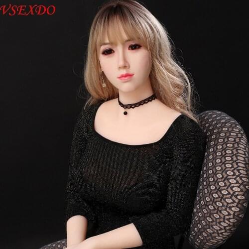 VSEXDO 165cm Real Silicone Implanted Hair Adult Sexy Dolls for Men Pussy Lifelike Breast Ass Vagina Full Oral Anus Sex Toys New