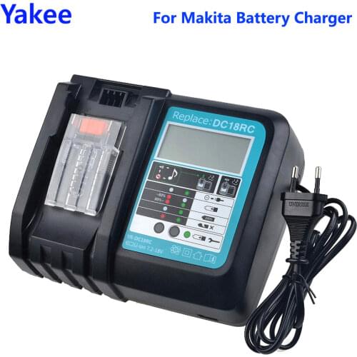 Battery Charger For Makita 14.4V 18V battery BL1830 Bl1430 DC18RC DC18RC 3A charger 14.4V 18V Bl1830 Bl1430 Electric Power