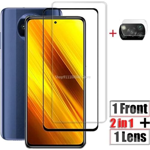 Screen Protector Glass For Xiaomi Poco M3 X3 NFC Protection Glass On Xiomi Poco X3 Pro Protective Glass Camera Tempered Film X 3