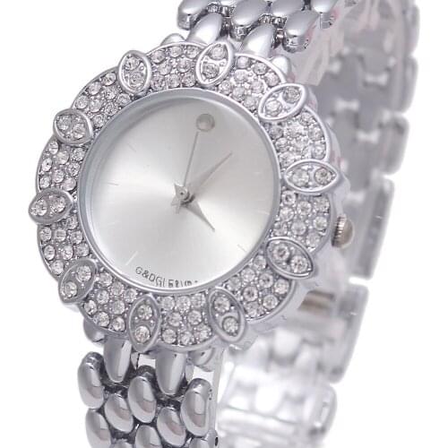 G&D Womens Quartz Wristwatches Stainless Steel Reloje Mujer Luxury Ladys Bracelet Watch Jelly Dress Watch Relogio Feminino