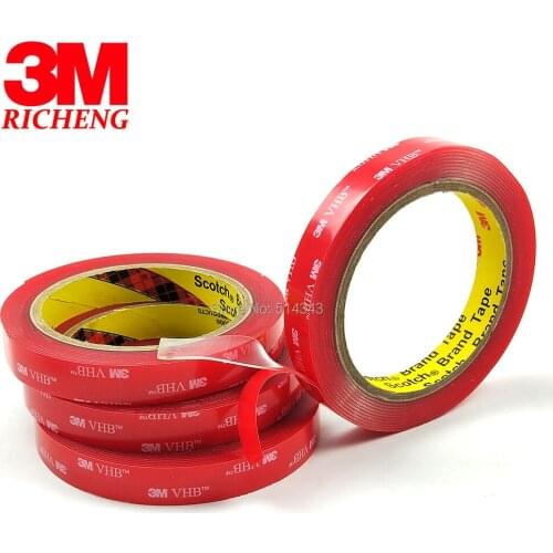 1Roll 12MMx3M Meters Clear 3M VHB 4910 Heavy Duty Double Sided Adhesive Acrylic Foam Free Shipping