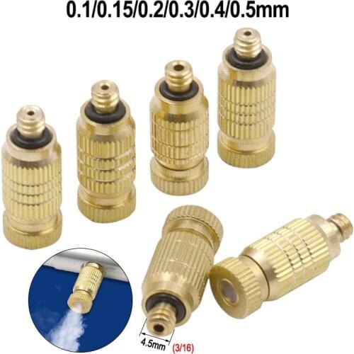 1PC 3/16" Thread High Pressure Atomization Nozzles Anti Drip Misting Sprayer Garden Irrigation Farm Cooling Humidify Sprinkler