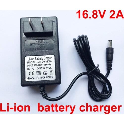 1PCS 16.8V 2A AC 100V-240V Screwdriver Charger for 18650 Lithium Battery 14.4V 4Series Lithium li-ion Battery Charger US Plug