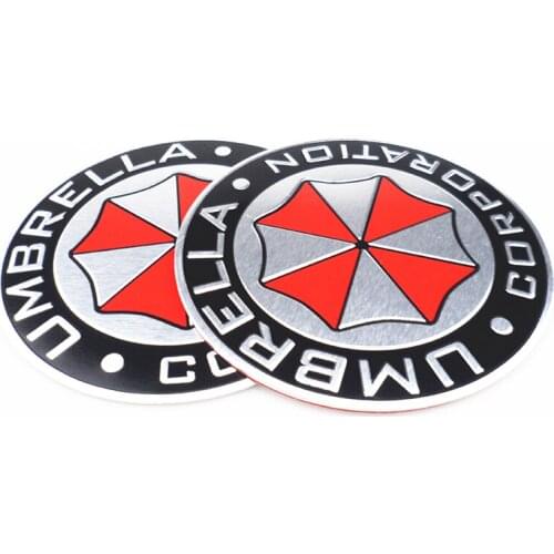 3D aluminum alloy biohazard umbrella car sticker FOR BMW 1 2 3 4 5 6 7 Series X1 X3 X4 X5 X6 325 328 F30 F35 F10 F18 GT