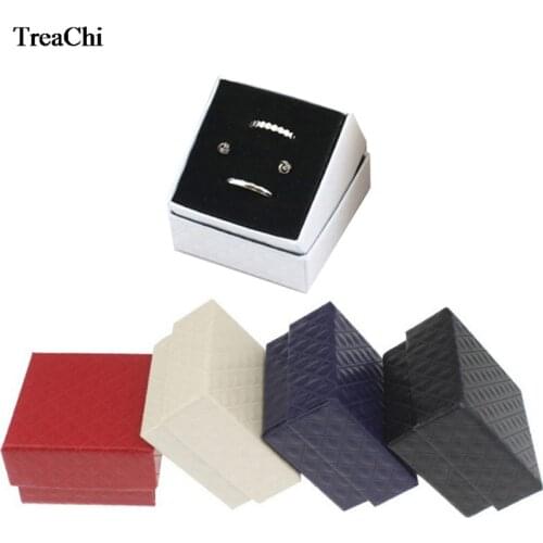 5Colors Paper Earrings Jewelry Organizer Box Ring Storage Case Stkyd Christmas Wedding Gift Bague Bijoux 5*5*3.5cm