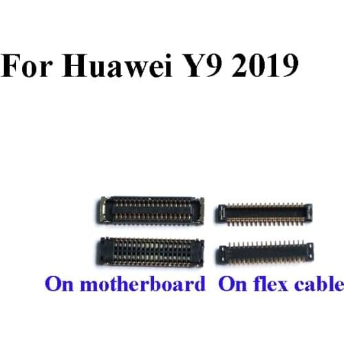 5PCS FPC connector 6.5 inch For Huawei Y9 2019 LCD display screen on Flex cable on mainboard motherboard Y 9 2019