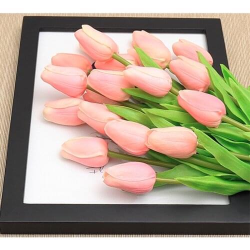 5pcs/lot PU Tulips Artificial Flowers Real touch artificiales para decora mini Tulip for Home Wedding decoration Flowers
