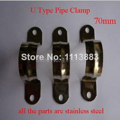 70mm Stainless Steel Saddle Clips Hose Pipe Clamps