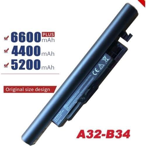 A41-B34 Laptop battery For Medion MD98474 MD98562 MD98477 MD98564 MD98167 MD98089 MD98080 MD98066 battery 6 Cells free shipping