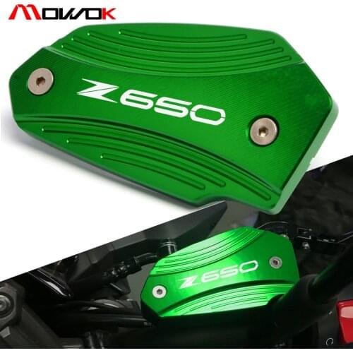 Motorcycle Accessories Brake Fluid Tank Cap Cover Brake Reservoir For KAWASAKI Z650 2017 2018 z650