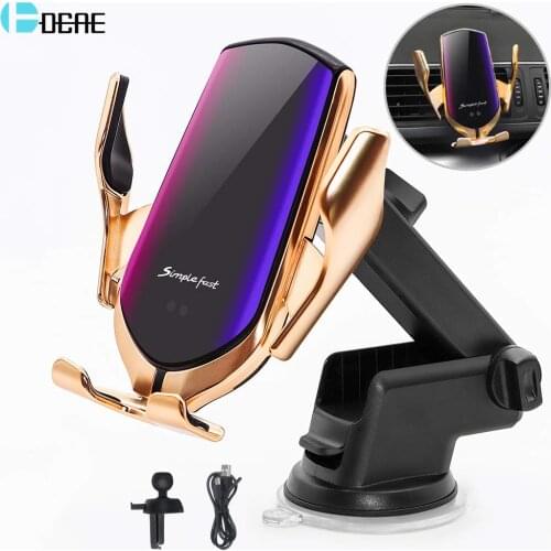 Automatic Clamping Qi Wireless Car Charger Mount Air Vent Phone Holder 10W Fast Charging for iPhone 12 11 XS X 8 Samsung S20 S10