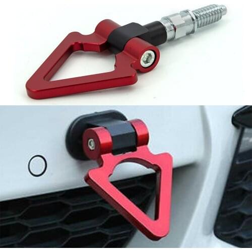 Tow Hook For European Japan Car Trailer Racing Screw Aluminum CNC Triangle Ring Tow Towing Hook JDM