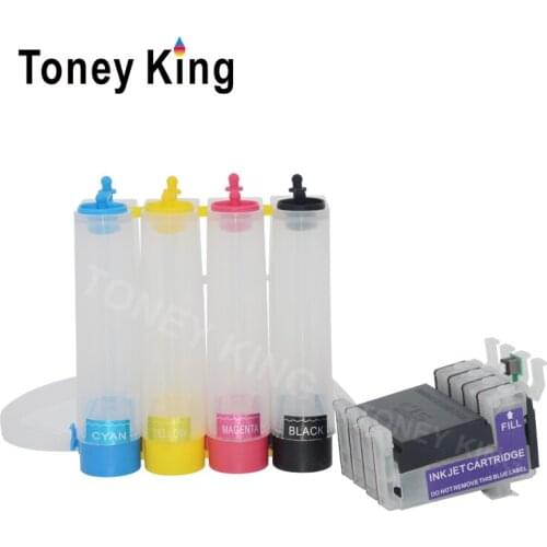 Toney King CISS Ink Tank For Epson T1281 Stylus SX438W SX440W SX445W Office BX305F BX305FW Printer