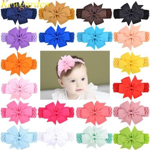 Kewgarden Bow baby hair band Swallowtail children elasticated hair band 10Pcs