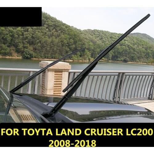 FOR TOYOTA LAND CRUISER LC200 2008-18 Car Windshield Wiper blades U-type Universal Soft Rubber Frameless Bracketless car wipers