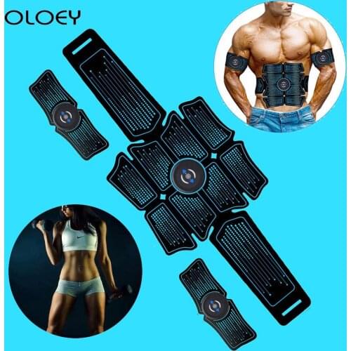 EMS Electric Simulator Massager Abdominal Muscle Trainer Sports Gym Home Exercise Fitness Equipment Training Apparatus Workout