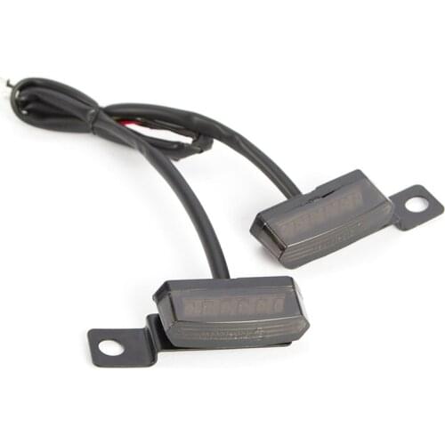 NEW-2PCS 12V Motorcycle Mini Flowing LED Turn Signal Indicator Blinker Light for Honda Kawasaki Yamaha ATV Motocr