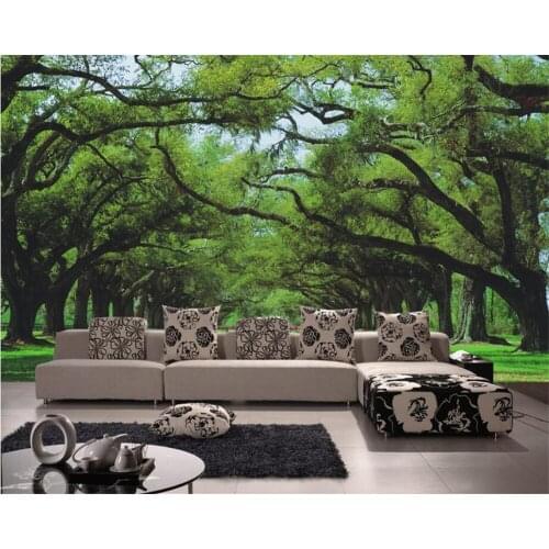 Custom 3D forest Boulevard Wall Mural Photo Wallpaper Scenery For Walls 3D Room Landscape wallpaper home decor Beibehang