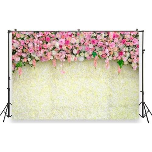 HUAYI Photography Backdrop Wedding Backdrop Birthday Bridal Shower Party Decor Flowers Wall Photo Booth Background Props XT-7266