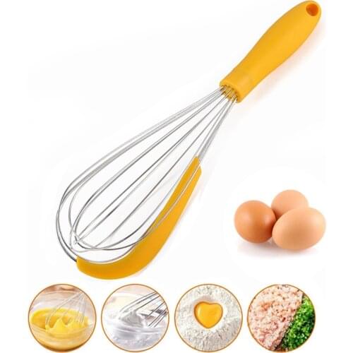 Multifunctional Egg Beater Mixer Manual Egg Whisk With Silicone Spatulas Flour Cream Mixer Butter Blender Kitchen Baking Tool