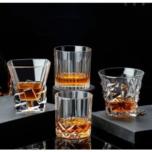 Lead-Free Glass Cup Household Wine Glass Set Large Beer Steins Distilled Beverage Wine Set