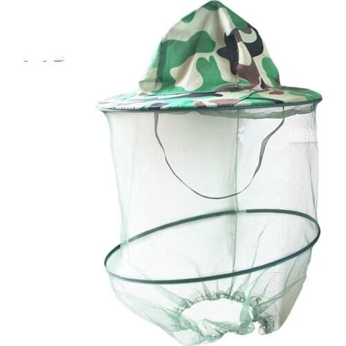 Apiculture hat outdoor camouflage shawl cap field mosquito control bee jungle fishing sunscreen long net hats