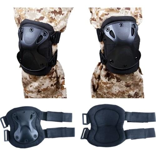 Airsoft Paintball Protective Gear Tactical Military Combat Knee Pads & Elbow Pads Set
