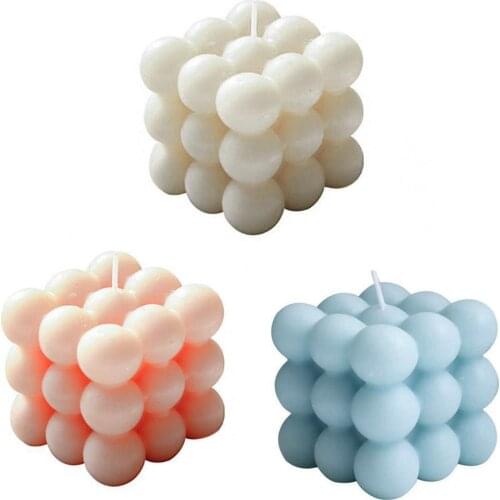 Custom-made Korean INS Net Red Cube Aromatherapy Shape Home Photography Geometric Candle Decoration Props Creative
