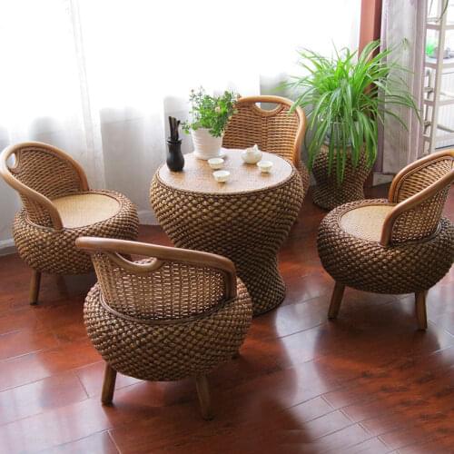 The cane makes up furniture Cany chair Tables and chairs Tea table tatami table living room furniture coffee table
