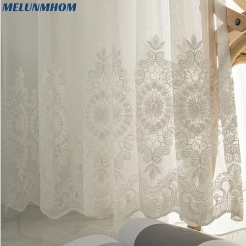 Time-limited Limited Woven Cortinas Dormitorio European Style Embroidery Tulle For Living Room Yarn Treatments For Bedroom